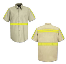 Load image into Gallery viewer, Aramark Enhanced Visibility Short-Sleeve Work Shirt