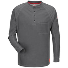 Load image into Gallery viewer, Bulwark FR QT20 iQ Series Men's Comfort Knit Long Sleeve Henley - 3pk
