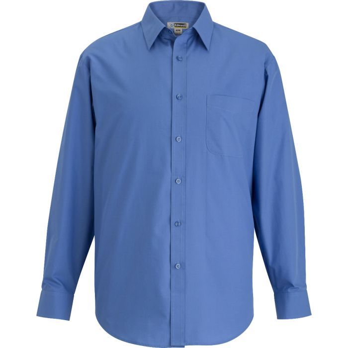 Edwards Men's Long Sleeve Essential Broadcloth Shirt - like new